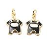 Brass Enamel Charms KK-L237-026G-2