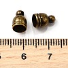 Brass Cord Ends KK-D217-9x6-AB-NF-2