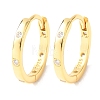 925 Sterling Silver Micro Pave Clear Cubic Zirconia Hoop Earrings EJEW-K317-04G-4