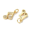 SHEGRACE Brass Clear Cubic Zirconia Charms XGRQ3P809-629G-2