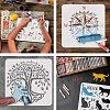 Plastic Reusable Drawing Painting Stencils Templates DIY-WH0172-527-4