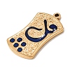 304 Stainless Steel Enamel Pendants CU-CBADA55-01G-2