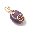 Gemstone Pendants PALLOY-JF03073-4