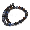 Natural Dumortierite Beads Strands G-F826-A01-10mm-5