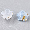 Frosted Transparent Acrylic Beads OACR-N137-72J-3