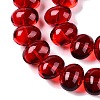 Transparent Electroplate Glass Beads Strands X-EGLA-N012-06A-3