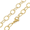 Vacuum Plating 304 Stainless Steel Chunky Rolo Chains Necklace for Men Women STAS-E001-12G-3