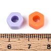 Rubberized Opaque Acrylic Beads SACR-T018-33M-4