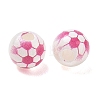 Sports Printed ABS Plastic Beads PL-CBA1C22-07-2