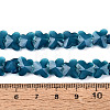 Opaque Glass Beads Strands GLAA-N073-01H-4