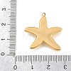304 Stainless Steel with Crystal Rhinestone Pendants SA-CBABA5E-14G-3