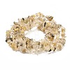 Natural Rutilated Quartz Beads Strands X-G-G031-03-2