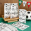 100Pcs Football Print Plastic Gift Bags with Die Cut Hole Handle ABAG-WH0045-101B-4