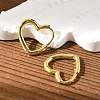 Brass Huggie Hoop Earrings EJEW-C502-09G-4