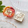 Animal Insect Theme Golden Plated Wax Seal Brass Stamp Head STAM-K001-03G-07-1