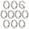 10Pcs Brass Spring Gate Rings KK-ME0004-13P-1