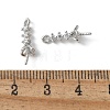 Brass Micro Pave Cubic Zirconia Peg Bails Charms KK-D324-25P-3