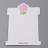 100Pcs Paper Hair Tie Display Cards CDIS-WH0006-13C-1