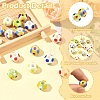 18Pcs 6 Colors Handmade Porcelain European Beads PORC-YW0001-87-5