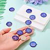 12Pcs 12 Constellations Epoxy Resin Pendants FIND-TAC0027-38-7