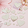 200Pcs 6 Styles Unfinished Wood Cutouts DIY-GO0003-36-4
