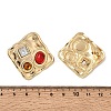 304 Stainless Steel Rhinestone Stud Earrings SA-CBAF6AD-26G-B-5