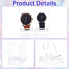 2Pcs Plastic Single Watch Boxes ODIS-CN0001-13A-6