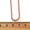 Brass Sterling Silver Chains Necklaces for Women NJEW-D302-25RG-5