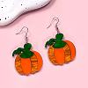 Printed Iron Acrylic Dangle Earrings WGE4757-01-1