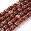 Natural Red Jasper Beads Strands G-G731-24-18x13mm-1