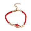 12Pcs 12 Colors Polyester Bracelets BJEW-P340-13F-G-2