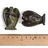 Natural Dragon Blood Carved Angel Figurines G-O200-03J-02-3