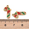 Christmas 304 Stainless Steel Enamel Pendants SA-CBA85C0-02H-G-3