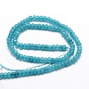 Dyed Natural Malaysia Jade Rondelle Beads Strands G-E316-2x4mm-06-2
