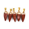 Natural Red Jasper Pendants G-N345-01E-1