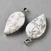 Natural Howlite Pendants GG-CBACB71-05P-23-2