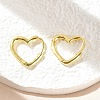 Brass Huggie Hoop Earrings EJEW-C502-09G-3