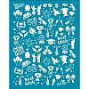 Silk Screen Printing Stencil DIY-WH0341-097-1