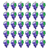 50Pcs Autumn Theme Grape Resin Pendants RESI-GA0001-45-1