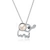 925 Sterling Silver Pendant Necklaces NJEW-BB34180-1