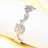 Brass Link Bracelets for Women BJEW-C118-01P-2