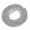 Baking Paint Pearlized Glass Pearl Bead Strands HY-N002-2mm-A03-3