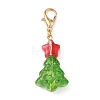 Christmas Tree Glass Pendant Decorations HJEW-JM04051-2