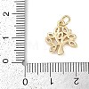 Rack Plating Brass Micro Pave Cubic Zirconia Pendants KK-H509-19G-01-3