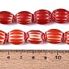 Handmade Millefiori Glass Barrel Beads LA-N002-06B-4