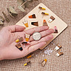 Craftdady 12 Pairs 6 Colors Resin & Wood Stud Earring Findings MAK-CD0001-04-12