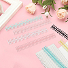 Plastic Loose Leaf Book Binder Hinged Rings AJEW-GF0015-32A-7