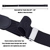 Gorgecraft 4Pcs 4 Style Unisex Adjustable No Buckle Imitation Leather Elastic Waist Belt AJEW-GF0003-27B-2