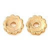 Flower Brass Beads KK-K378-40G-1