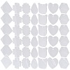 40Pcs Transparent Acrylic Disc Big Pendants ZXFQ-FS0001-01-1